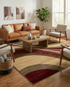 Bistro Lounge Collection Area Rug -  Frappe Rectangle Beige  lifestyle 16
