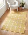 Seaside Haven Rugs Collection Area Rug - Sapphire (Yellow) Rectangle Yellow  lifestyle 10