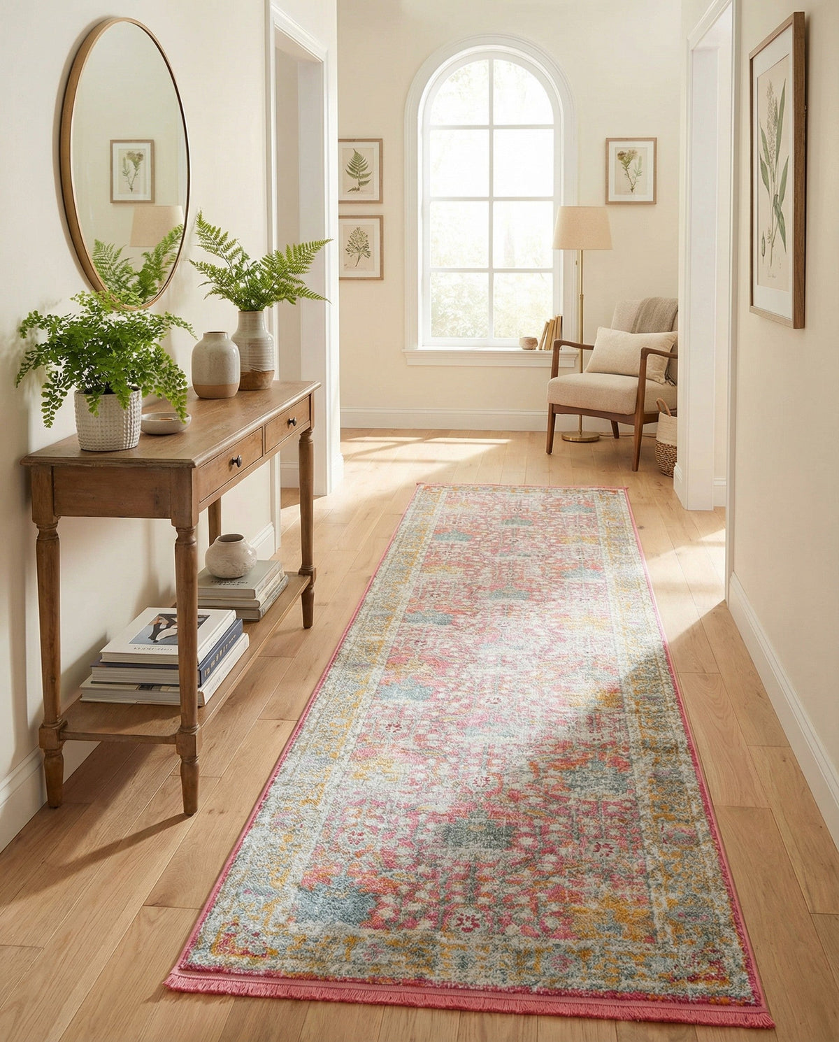 Arcadia Rugs Collection Area Rug -  Olympus Runner Pink  lifestyle 186