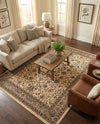 Isfahan Elegance Collection Area Rug - Naghsh-e Jahan (Ivory) Rectangle Ivory  lifestyle 26