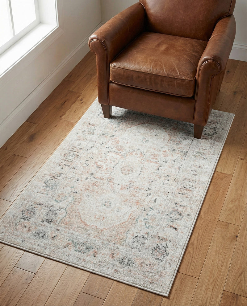 Parisian Elegance Collection Area Rug - Versailles (Ivory) Rectangle Ivory  lifestyle 7