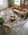 Serenity Sands Collection Area Rug - Dunescape Rectangle Gray  lifestyle 23