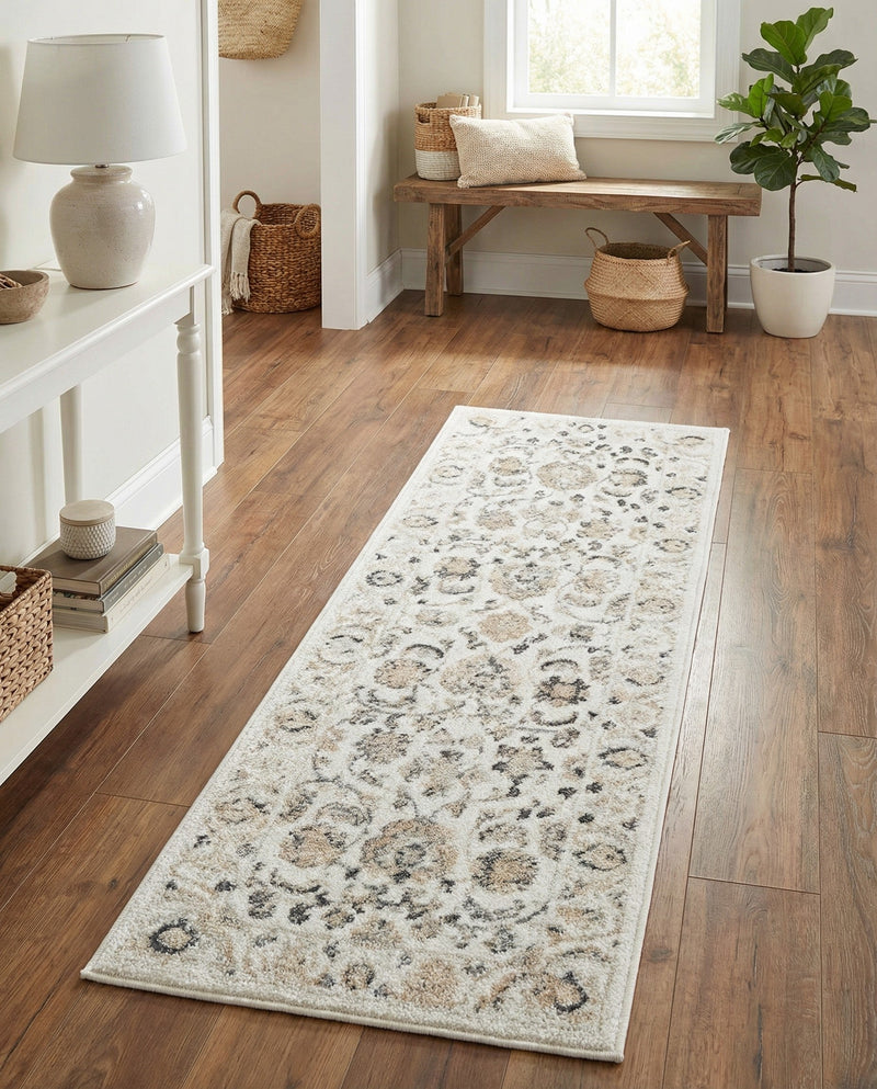 Adriana Terrace Collection Area Rug -  Positano (Ivory) Runner Ivory  lifestyle 64