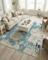 Sorrento Shores Collection Area Rug -  Vico Rectangle Light Blue  lifestyle 26