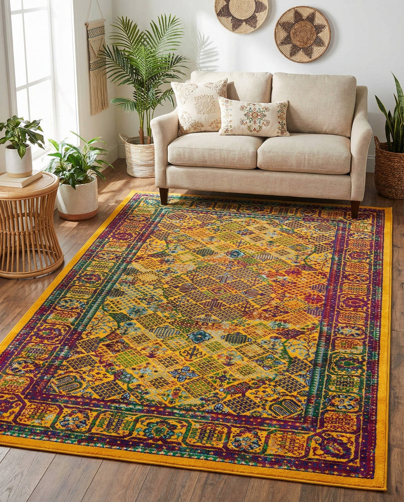 Caribbean Cove Collection Area Rug -  Mustique Rectangle Multi  lifestyle 46