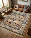 Persian Elegance Collection Area Rug -  Tabriz Rectangle Tan  lifestyle 15