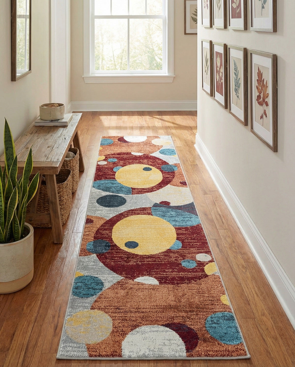 Aegean Elegance Washables Collection Area Rug -  Crete Runner Multi  lifestyle 88