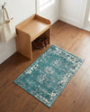 Riviera Elegance Collection Area Rug - Antibes (Turquoise) Rectangle Turquoise  lifestyle 20