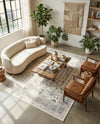 Adriana Terrace Collection Area Rug - Capri (Ivory) Rectangle Ivory  lifestyle 4