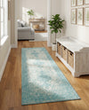 Dover Terrace Collection Area Rug - Marina (Aqua) Runner Aqua  lifestyle 60