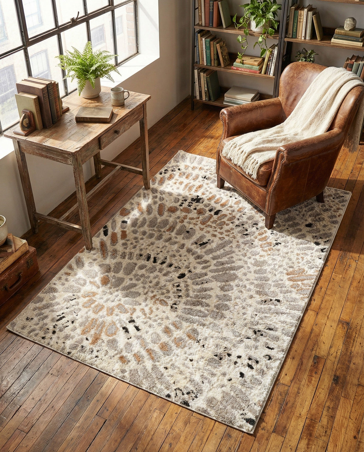 Sienna Collection Area Rug -  Modena Rectangle Ivory  lifestyle 17
