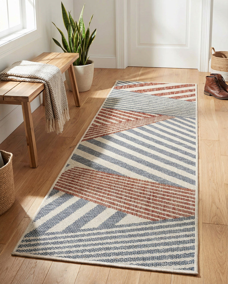 Urban Oasis Rugs Collection Area Rug -  Loft Runner Blue  lifestyle 60