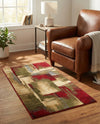 Bistro Lounge Collection Area Rug -  Doppio Rectangle Multi  lifestyle 29