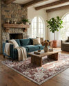 Heritage Harbor Collection Area Rug -  Seabreeze Rectangle Dusty Rose  lifestyle 41