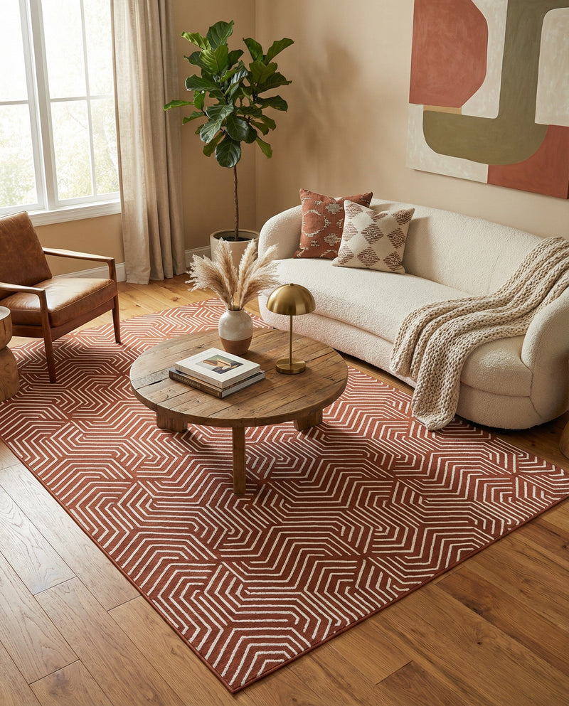 Aravalli Collection Area Rug - Udaipur Rectangle Dusty Pink  lifestyle 65