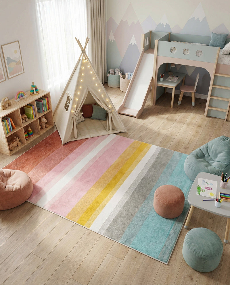 Wonder Tykes Collection Area Rug -  Dreamland Rectangle Multi  lifestyle 43