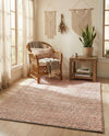 Coastal Haven Striped Jute Collection Area Rug - Marina Rectangle Pink and Gray  lifestyle 20