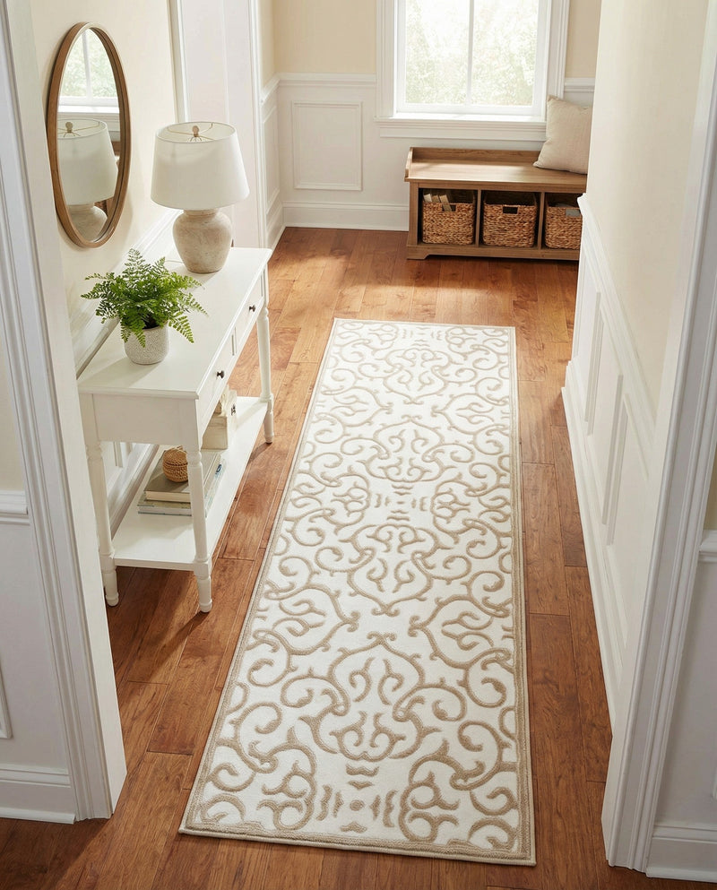 Andes Summit Collection Area Rug -  Pichincha Runner Snow White  lifestyle 67