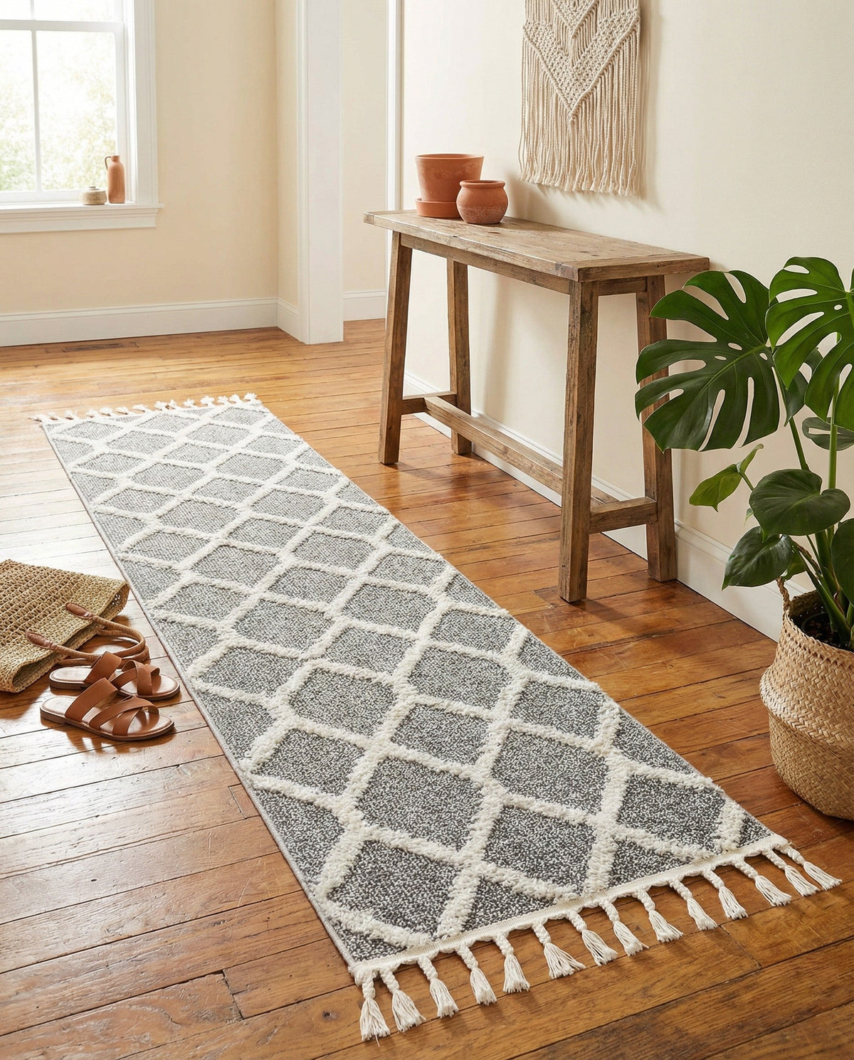 Sahara Chic Collection Area Rug -  Tuareg Runner Gray  lifestyle 158