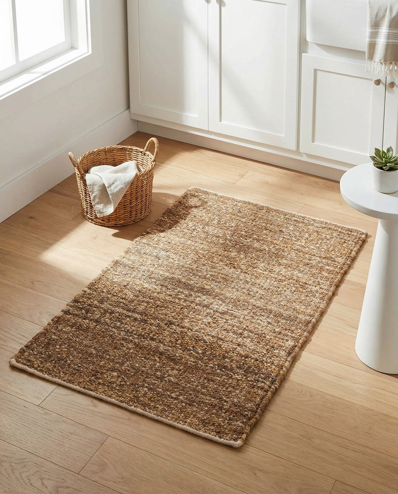 Coastal Haven Jute Collection Area Rug - Malibu Rectangle Sepia Brown  lifestyle 19