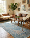 Coastal Haven Collection Area Rug -  Marina Rectangle Blue  lifestyle 35