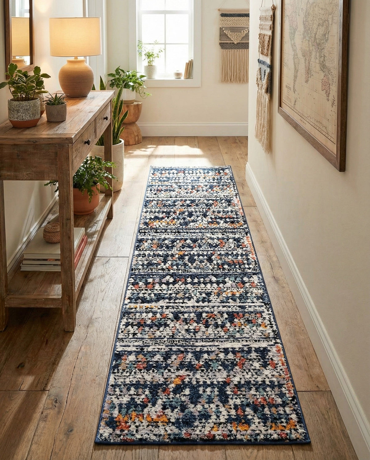 Tangier Treasures Collection Area Rug -  Marrakech Runner Multi  lifestyle 156