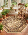 Jaipur Elegance Collection Area Rug -  Nahargarh (Cream) Octagon Cream  lifestyle 43