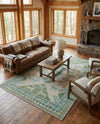 Sedona Vista Collection Area Rug -  Nolina Rectangle Green  lifestyle 49