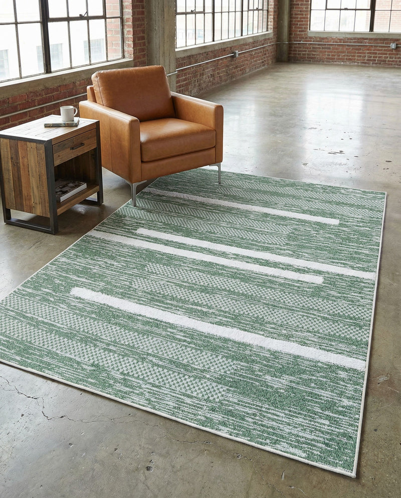 Cathedral Elegance Collection Area Rug - Chapel Rectangle Green  lifestyle 62