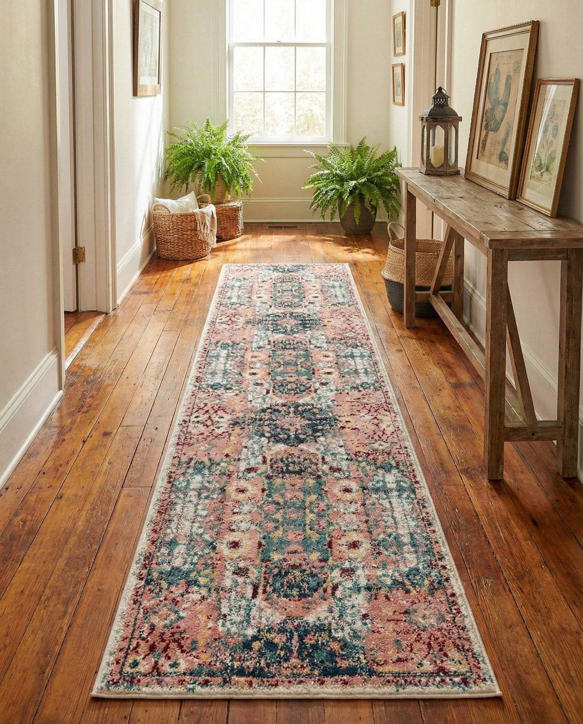 Savannah Elegance Collection Area Rug -  Azalea Runner Pink  lifestyle 172
