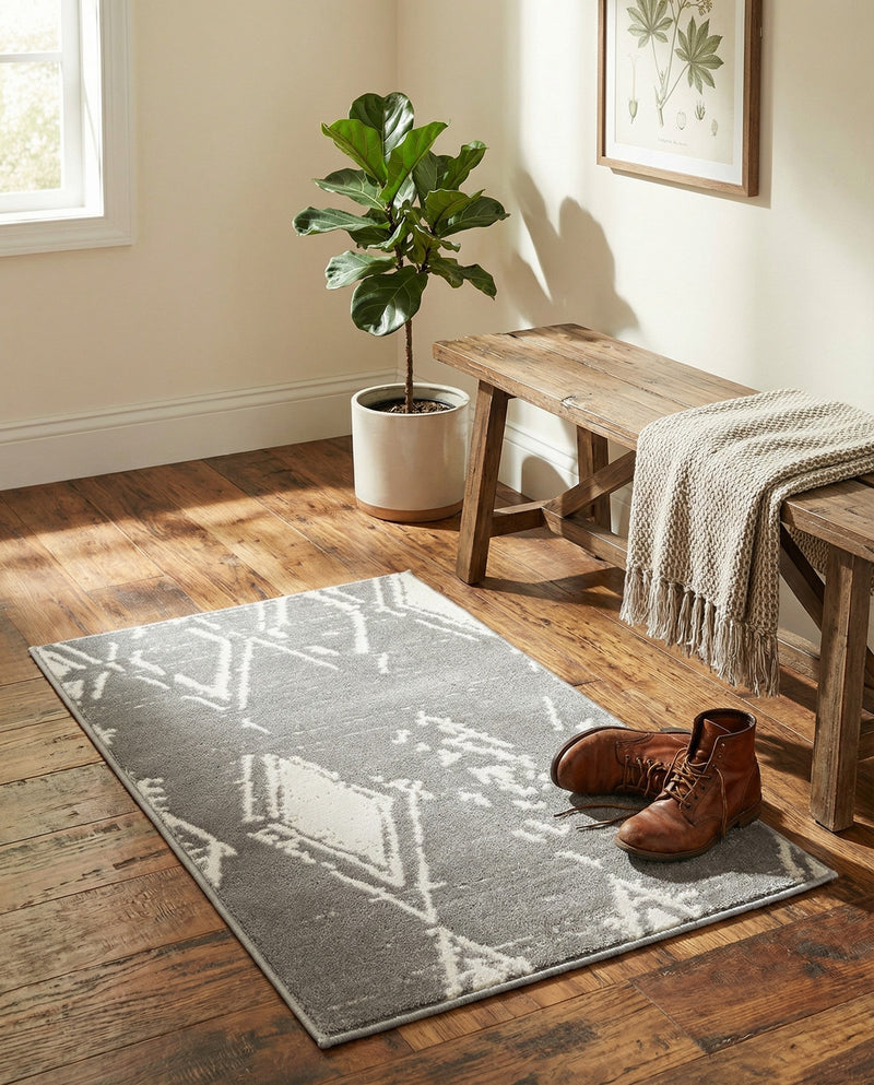 Metro Heights Collection Area Rug -  Madison Rectangle Gray  lifestyle 33