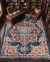 Eden Oasis Collection Area Rug -  Tranquility (Dark Blue) Rectangle Dark Blue  lifestyle 8