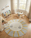 Wonder Tykes Collection Area Rug -  Twirl Round Gray  lifestyle 13