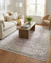 Rustic Charm Revival Collection Area Rug -  Meadowland Rectangle Purple  lifestyle 46