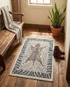 Savannah Sojourn Collection Area Rug -  Masai Rectangle Gray and Ivory  lifestyle 13