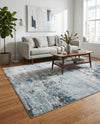 Dresden Elegance Collection Area Rug -  Pirna Rectangle Blue  lifestyle 25