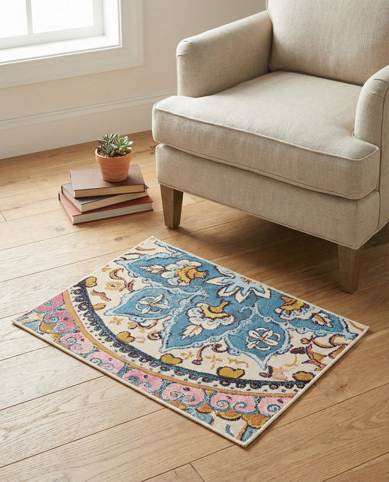 Patio Heritage Collection Area Rug - Tuscany Rectangle Multi  lifestyle 17