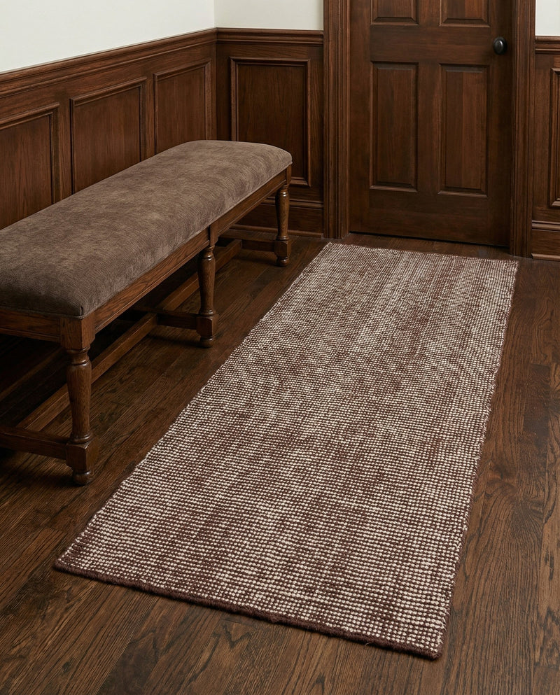 Berkshire Estate Collection Area Rug - Windsor (Mocha Brown) Runner Mocha Brown  lifestyle 46