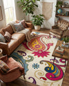Marrakesh Elegance Collection Area Rug -  Beni Rectangle Cream  lifestyle 5