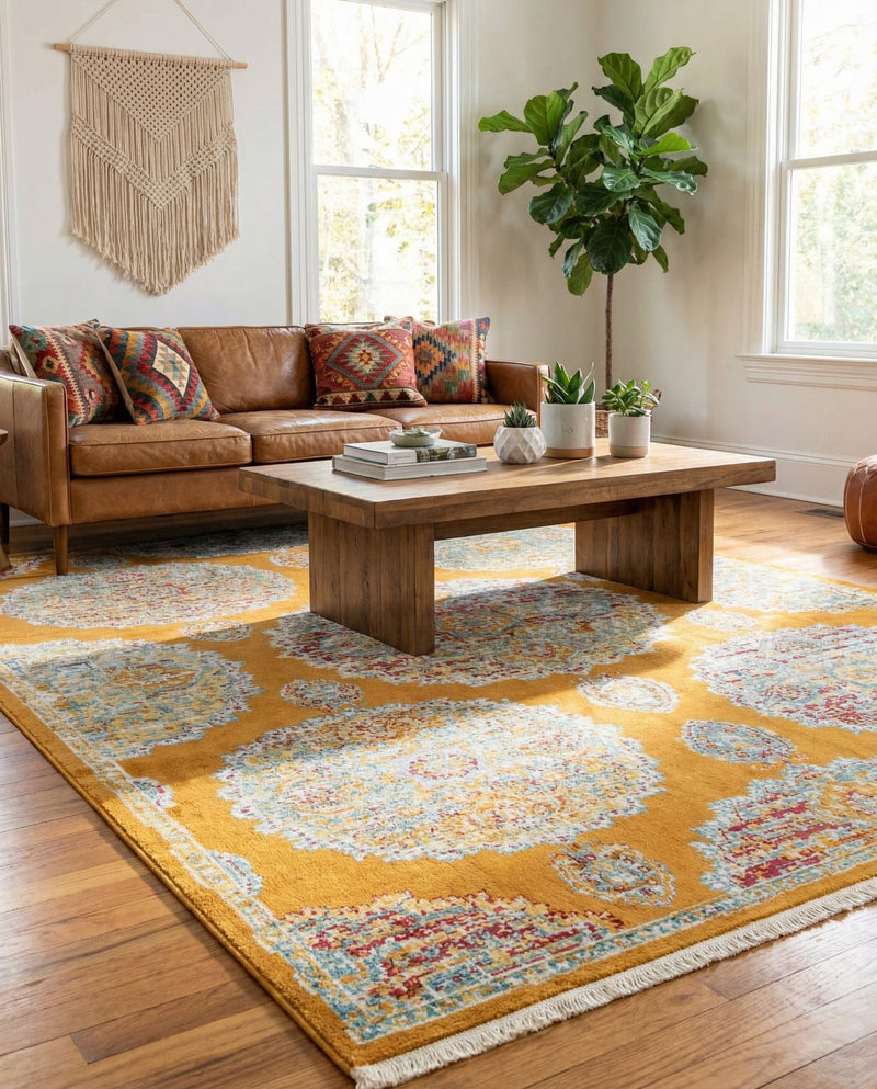 Arcadia Rugs Collection Area Rug -  Atlantis (Orange) Rectangle Orange  lifestyle 10