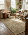 Ottoman Elegance Collection Area Rug - Sultan Rectangle Light Green  lifestyle 66