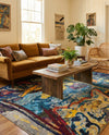 Autumnal Tapestry Collection Area Rug - Harvestville Rectangle Multi  lifestyle 15