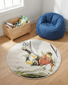 Wonder Tykes Collection Area Rug -  Mirage Round Gray  lifestyle 37