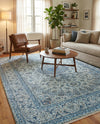 Bazaar Chic Collection Area Rug -  El Jadida Rectangle Blue  lifestyle 16