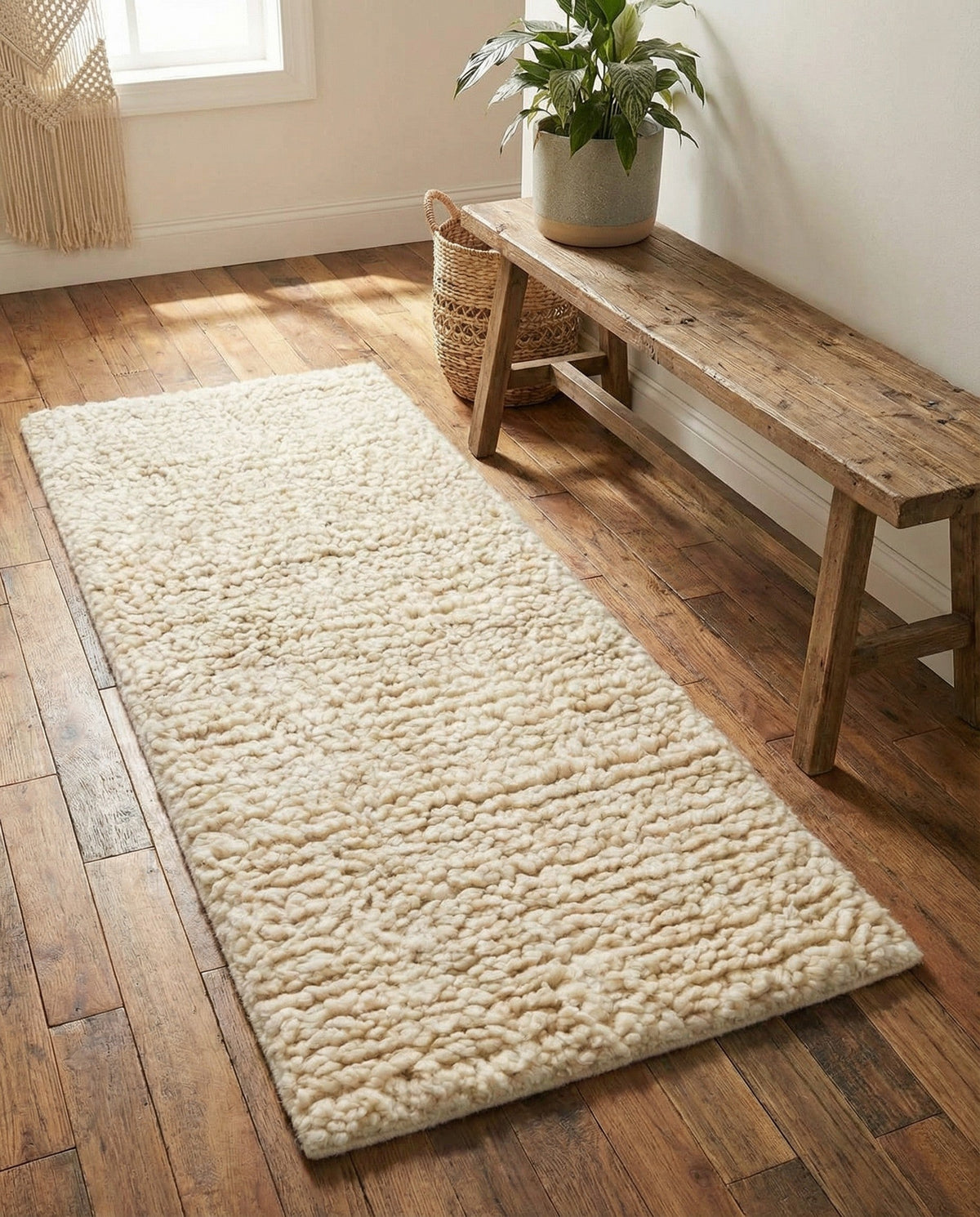Wellington Luxe Shag Collection Area Rug - Kapiti Runner Moroccan Ivory  lifestyle 160