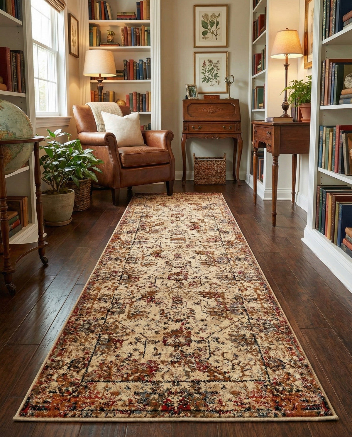 Neptune Elegance Collection Area Rug -  Galatea (Beige Cream) Runner Beige Cream  lifestyle 75