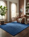 Solid Shag Seaside Collection Area Rug - Azure Cove (Navy Blue) Rectangle Navy Blue  lifestyle 18