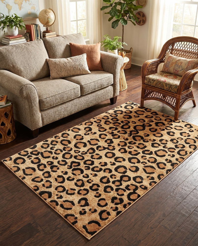 Savannah Sojourn Collection Area Rug -  Mara Rectangle Light Brown  lifestyle 6