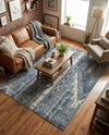 Cascade Range Collection Area Rug - Hood (Blue Gray) Rectangle Blue Gray  lifestyle 4