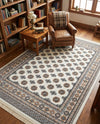 Samarkand Elegance Collection Area Rug -  Margilan (Ivory) Rectangle Ivory  lifestyle 28